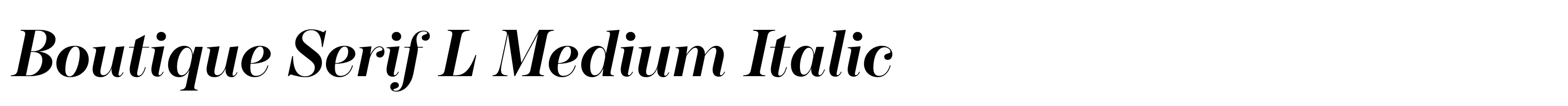 Boutique Serif L Medium Italic